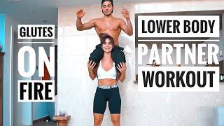 NO EQUIPMENT? no problem! LOWER BODY partner workout.