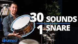 30 Snare Drum Sounds - No Tuning