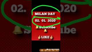 MILAN DAY  02. 01. 2019 SINGLE OPEN SINGLE  JODI  TRICK