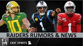 Raiders Drafting Justin Herbert? Latest Raiders News & Rumors: 2022 NFL Draft In Vegas, Cam Newton