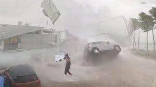 Storm of the End of the World Hits Europe! Heavy storm in Catalonia, Spain