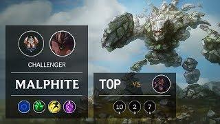 Malphite Top vs Lucian - EUW Challenger Patch 10.2