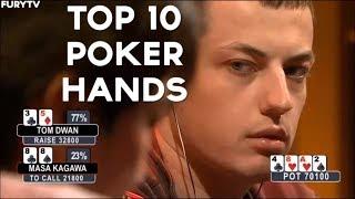 TOP 10 MOST AMAZING POKER HANDS EVER!