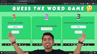 JavaScript Word Scramble Game | Guess The Word Game in JavaScript in 2020