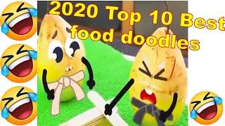 2020 Top 10 Food Doodle