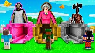 NÃO ENTRE NO TÚNEL DO MINECRAFT!! (Scary Teacher, Granny, Siren Head)