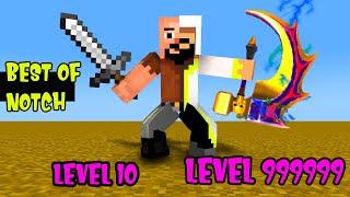 MONSTER SCHOOL| BEST OF NOTCH LEVEL 99999 - MINECRAFT ANIMATION