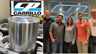 CP-CARRILLO BEHIND THE SCENES PISTON AND ROD SHOP TOUR WITH TOP FUEL NITRO BIKE CHAMP LARRY MCBRIDE