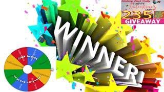 235$ Giveaway Winner Announcement Lets Pick Top 20 Winner विजेता की घोषणा चलो शीर्ष 20 विजेता चुनें