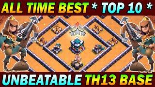 *** All Time Best TOP 10 *** TH13 War Base + Link ( 2021 ) | Unbeatable 