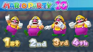 Mario Party 10 Minigames - Wario Vs Luigi Vs Waluigi Vs Mario (Master CPU)