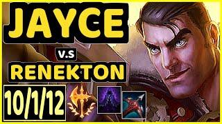 RARE (JAYCE) vs RENEKTON - 10/1/12 KDA TOP GAMEPLAY - EUW Ranked GRANDMASTER