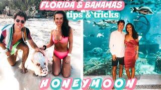 OUR HONEYMOON - FLORIDA/BAHAMAS (tips, tricks, DISNEYWORLD FOR FREE & GETTING STUCK ON A RIDE!!)