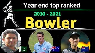 Year End Top Ranked Top Bowler In Odi। Icc Top 10 bowler 2010-2020