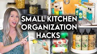 10 SPACE SAVING KITCHEN ORGANIZATION IDEAS | FRIDGE + PANTRY