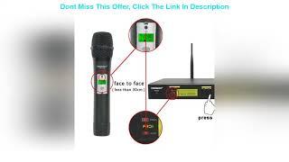 Top 10 Freeboss FB-U12 UHF Wireless Microphone System Dual Channel IR 2x100 Frequency Wireless Micr