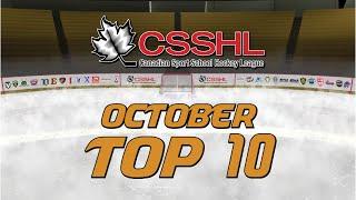 CSSHL Top 10 Plays of the Month - October 2021 | Stand Out Sports | HockeyTV Highlights