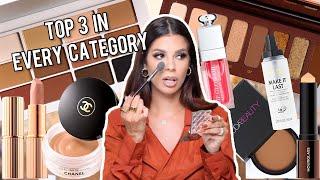 Top 3 favorites in EVERY makeup category! (Drugstore & High End)