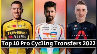 Top 10 Pro Cycling Rider Transfers for 2022 | ft. Peter Sagan, João Almeida, & Elia Viviani