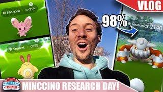 WHAT A START TO THE EVENT!! SHINY MINCCINO RESEARCH DAY WAS INSANE! POKÉMON GO VLOG