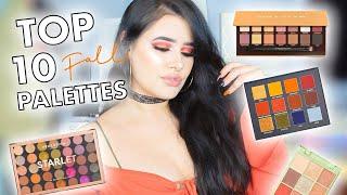 TOP 10 FALL EYESHADOW PALETTES 2020 | DRUGSTORE & HIGH END