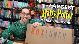 THE LARGEST HARRY POTTER MERCHANDISE UNBOXING | BoxLunch 12 Days of Giving