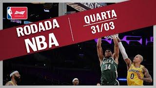 RODADA NBA 31/03 - GIANNIS ESPETACULAR, NETS NA LIDERANÇA, TOP 10 E MAIS!