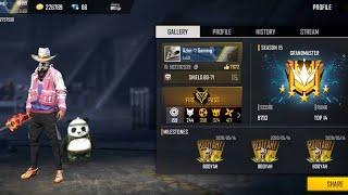 FREE FIRE LIVE- GLOBAL PUSH ROAD TO TOP 10 /RANK MATCH/ GLOBAL TOP 21 PLAYER GAMEPLAY