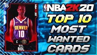 Top 10 MOST WANTED Cards For The Rest Of NBA 2K20 MyTEAM!!