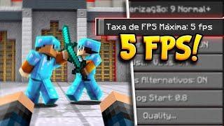 ⭐Minecraft : Ensinei a vantagem de usar apenas 5 FPS - FACTIONS FIELD #24