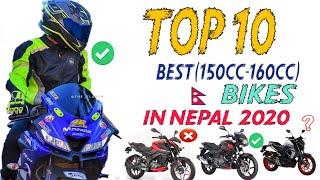 Top 10 (150cc to 160cc) Bikes in Nepal 2020 | Price,power,top speed comparison| r15v3,ns,mt15, fzsv3