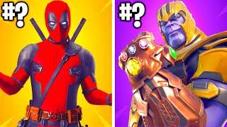 TOP 10 FORTNITE COLLABS RANKED WORST TO BEST!