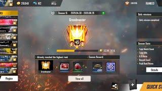 FREE FIRE LIVE- GLOBAL PUSH ROAD TO TOP 10 /RANK MATCH/ GLOBAL TOP 45 PLAYER GAMEPLAY
