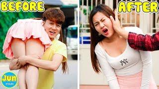 FUNNY GIRL! TOP 10 FUNNY PRANKS ON YOUR FRIENDS COMPILATION JUN STUDIO