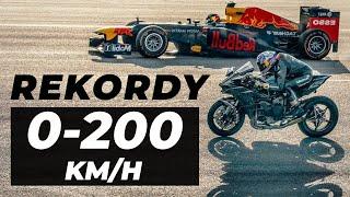 Jaki pojazd ma najlepsze przyspieszenie 0-200 km/h? Zaskakujące TOP 10 rekordów przyspieszeń