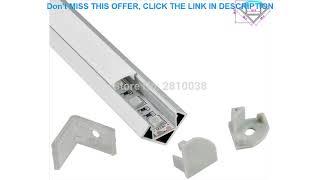 Review 10 X1M Sets/Lot 30 Degree Angle Anodized LED alu profil AL6063 Alu profil LED aluminum Chann