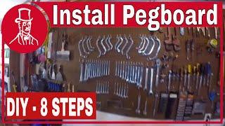 How to Install pegboard to organize garage tools