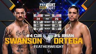 Fight Island 6 Free Fight: Brian Ortega vs Cub Swanson