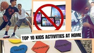 TOP 10 KIDS ACTIVITIES // STUCK AT HOME