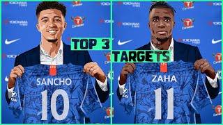 TOP 3 CHELSEA Transfer Targets 2020! January TRANSFER News ft. Sancho & Zaha