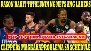 RASON Bakit TATALUNIN ng NETS ang LAKERS | CLIPPERS MAGKAKAPROBLEMA | Top 10 POINT GUARD NILABAS na