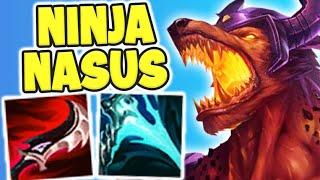 INVISIBLE ASSASSIN NASUS! Max Stacks + Max AD = INVISIBLE ONE SHOTS?! - League of Legends Gameplay