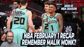 Malik Monk's Career High Ends The Heat | February 1 NBA Recap | NBA Fantasy Basketball