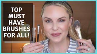 THE BEST MAKEUP BRUSHES FOR EYES & FACE || Beginner + Small Eye Friendly