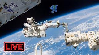 REPLAY: Spacewalk 3/4 "heart surgery" on Alpha Magnetic Spectrometer w/ Luca Parmitano & Drew Morgan