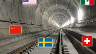 Top 10 Longest Tunnel in the World | Biggest Tunnel Railway, Water Supply