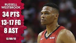 Russell Westbrook cooks up 34 points in Rockets vs. Kings | 2019-20 NBA Highlights