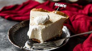 Holiday Eggnog Pie | Low Carb Dessert Recipe!