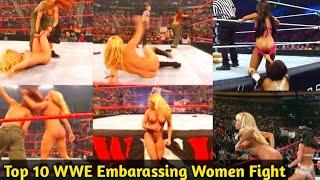 WWE Top 10 Women fight gone wrong, Naked Women fight