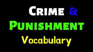 Crime and Punishment Vocabulary | English with Ranjan Sir